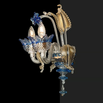 NETTUNO ORIGINAL EDITION - Murano glass wall lamp by Sogni Di Cristallo - view 3